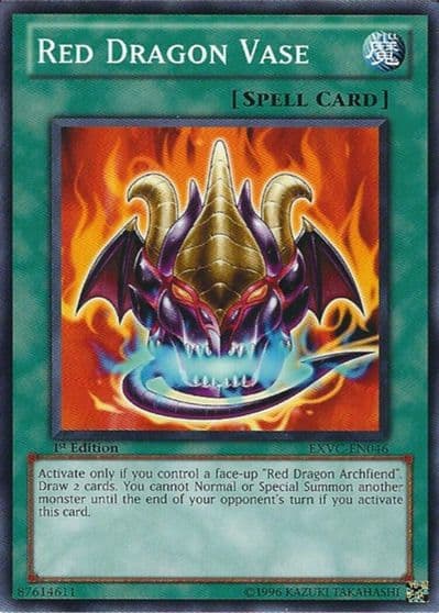 Red Dragon Vase Extreme Victory Yu-Gi-Oh! card
