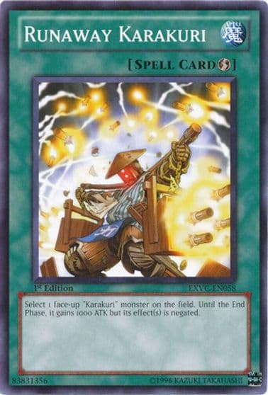 Runaway Karakuri Extreme Victory Yu-Gi-Oh! card