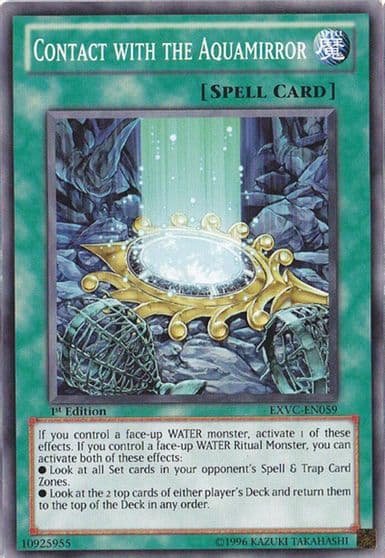Contact with the Aquamirror Extreme Victory Yu-Gi-Oh! card