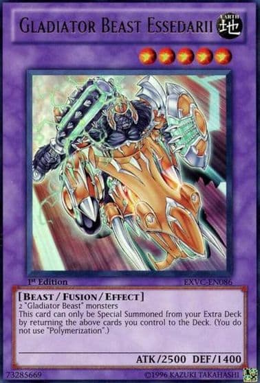 Gladiator Beast Essedarii Extreme Victory Yu-Gi-Oh! card
