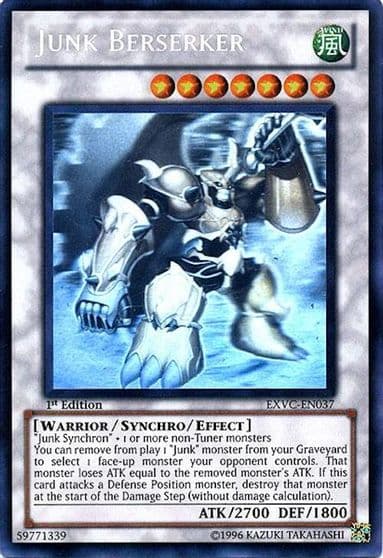 Junk Berserker Ghost Rare Extreme Victory Yu-Gi-Oh! card