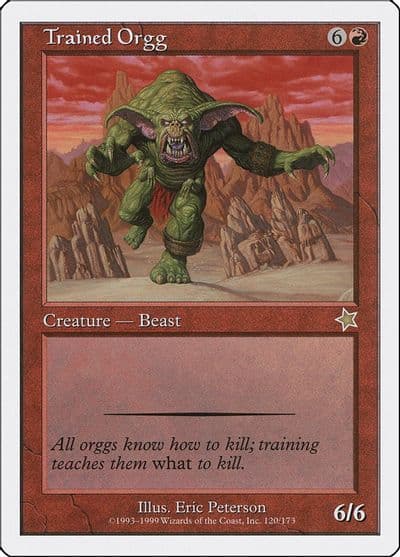Trained Orgg Starter 1999 Magic card