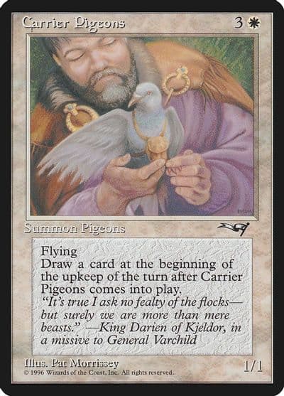 Carrier Pigeons Hand Alliances Magic card