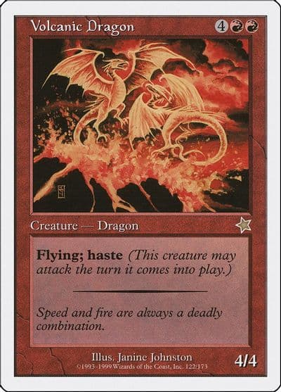 Volcanic Dragon Starter 1999 Magic card