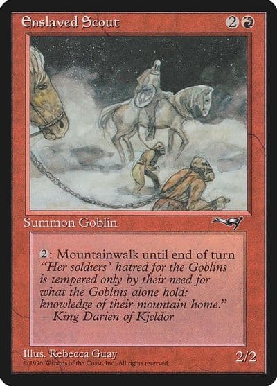 Enslaved Scout Horses Alliances Magic card