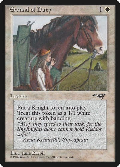Errand of Duty Alliances Magic card