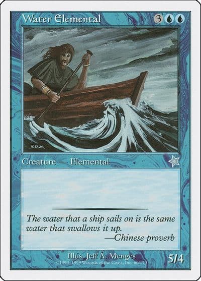 Water Elemental Starter 1999 Magic card