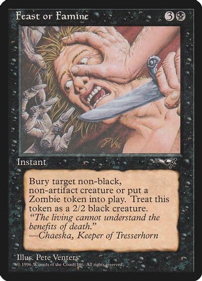 Feast or Famine Knife Alliances Magic card