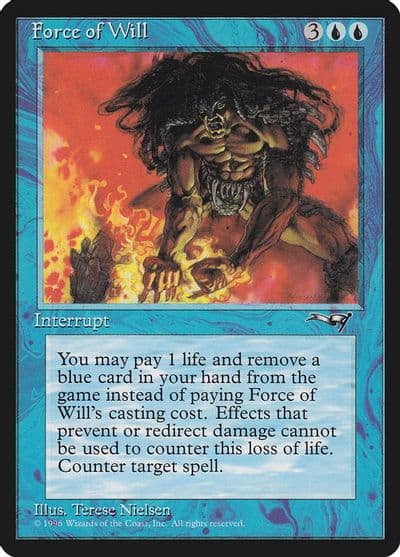 Force of Will Alliances Magic card