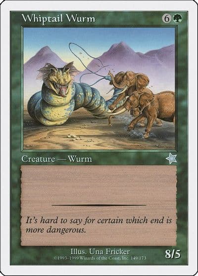 Whiptail Wurm Starter 1999 Magic card