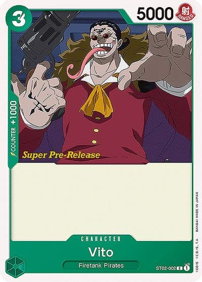 Vito Super Pre-Release Starter Deck 2: Worst Generation One Piece card