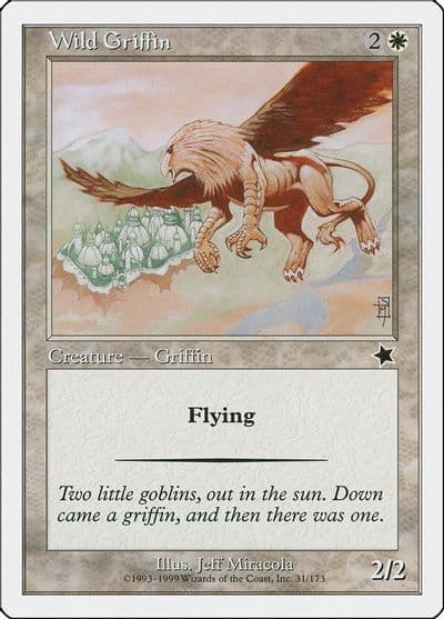 Wild Griffin Starter 1999 Magic card