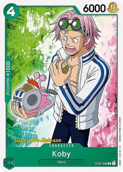 Koby Super Pre-Release Starter Deck 2: Worst Generation One Piece card