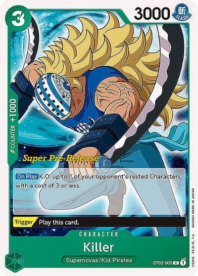 Killer Super Pre-Release Starter Deck 2: Worst Generation One Piece card