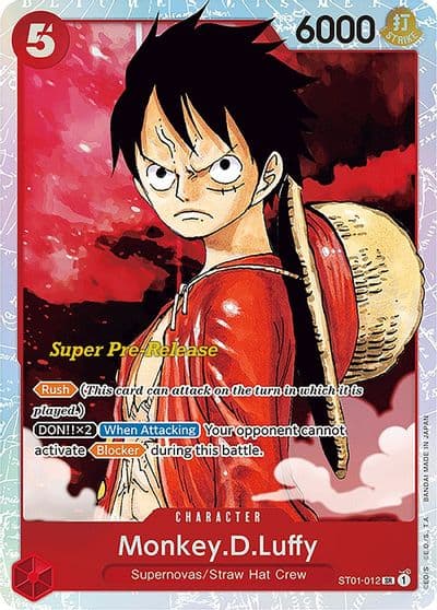 MonkeyDLuffy 012 Super Pre-Release Starter Deck 1: Straw Hat Crew One Piece card