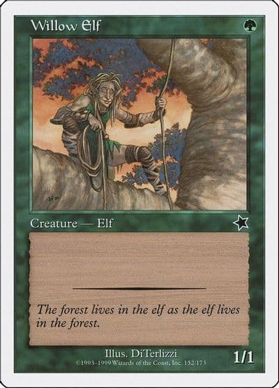 Willow Elf Starter 1999 Magic card