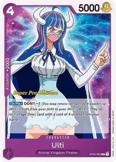 Ulti Super Pre-Release Starter Deck 4: Animal Kingdom Pirates One Piece card