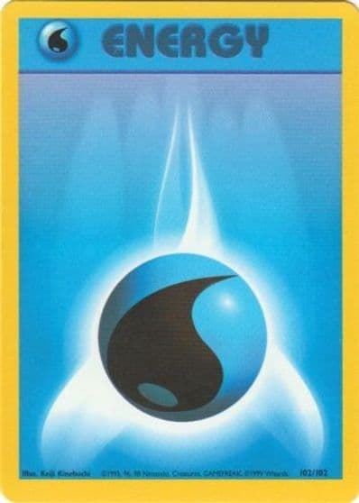 Water Energy Base Set Pokemon card