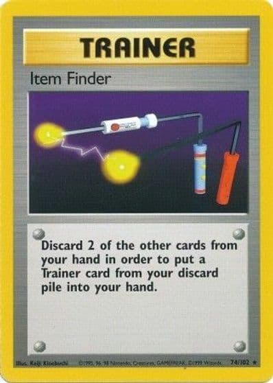 Item Finder Base Set Pokemon card