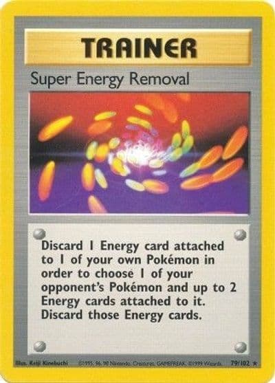 Super Energy Removal Base Set Pokemon card
