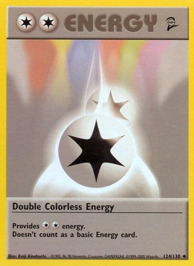 Double Colorless Energy Base Set 2 Pokemon card