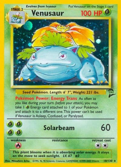 Venusaur Base Set 2 Pokemon card