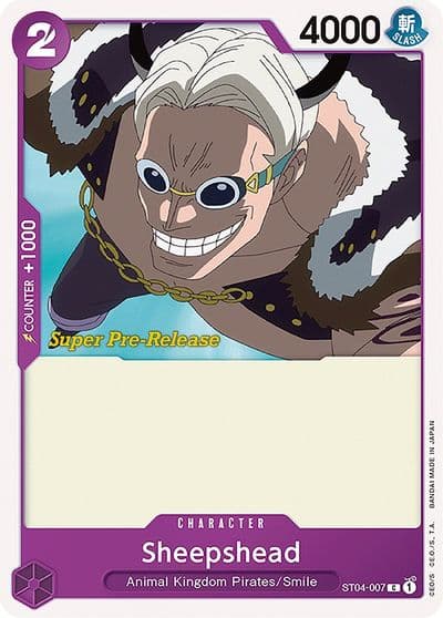 Sheepshead Super Pre-Release Starter Deck 4: Animal Kingdom Pirates One Piece card