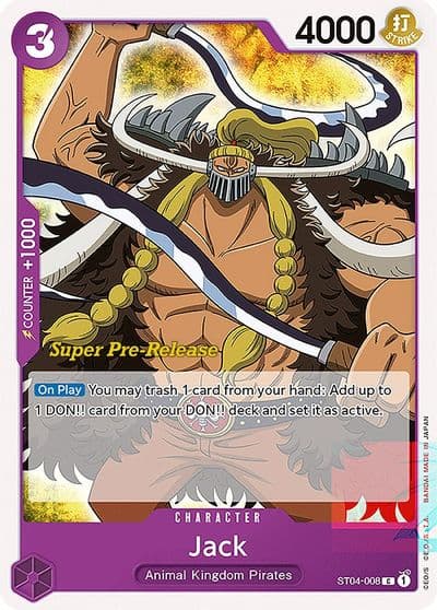 Jack Super Pre-Release Starter Deck 4: Animal Kingdom Pirates One Piece card