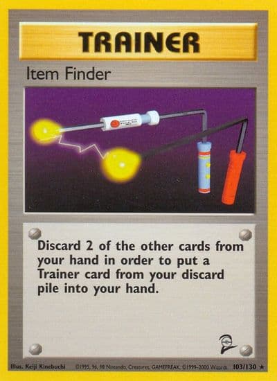 Item Finder Base Set 2 Pokemon card