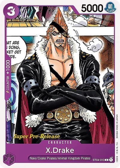 XDrake Super Pre-Release Starter Deck 4: Animal Kingdom Pirates One Piece card
