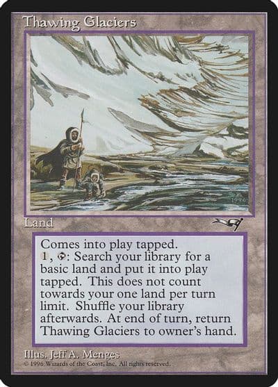 Thawing Glaciers Alliances Magic card