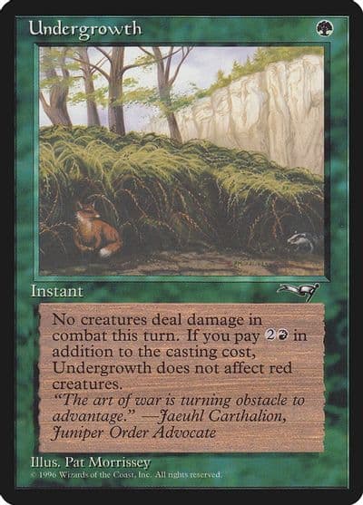 Undergrowth Alliances Magic card