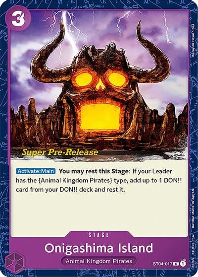 Onigashima Island Super Pre-Release Starter Deck 4: Animal Kingdom Pirates One Piece card