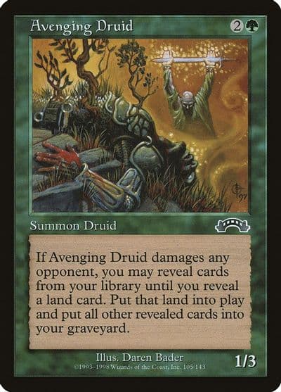 Avenging Druid Exodus Magic card