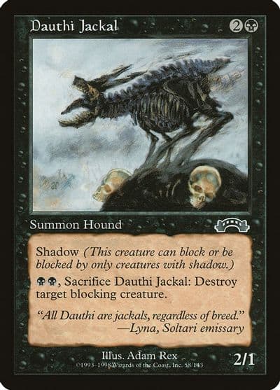 Dauthi Jackal Exodus Magic card