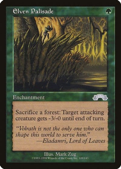 Elven Palisade Exodus Magic card