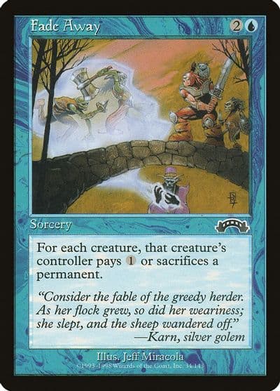 Fade Away Exodus Magic card