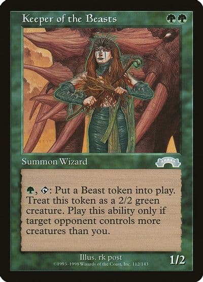 Keeper of the Beasts Exodus Magic card