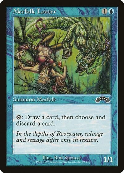 Merfolk Looter Exodus Magic card