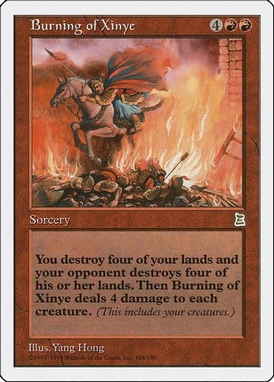 Burning of Xinye Portal Three Kingdoms Magic card
