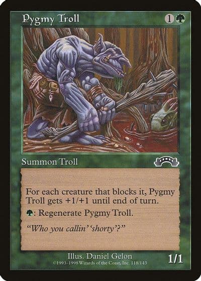 Pygmy Troll Exodus Magic card