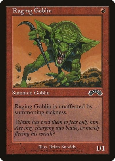 Raging Goblin Exodus Magic card