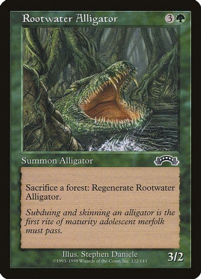 Rootwater Alligator Exodus Magic card