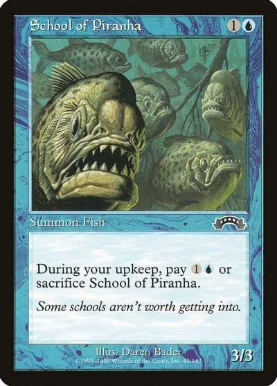 School of Piranha Exodus Magic card