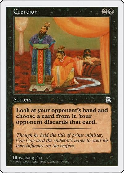 Coercion Portal Three Kingdoms Magic card