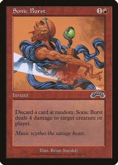 Sonic Burst Exodus Magic card