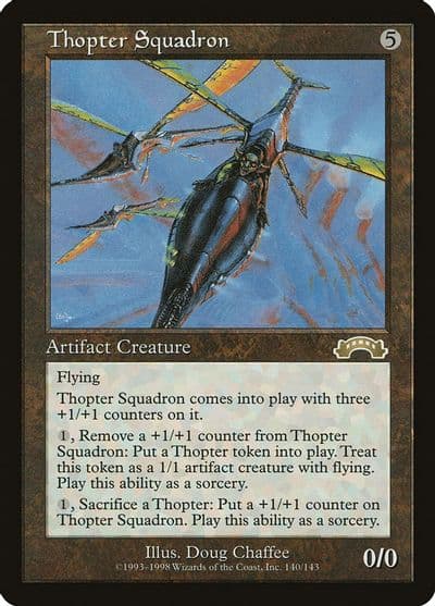 Thopter Squadron Exodus Magic card