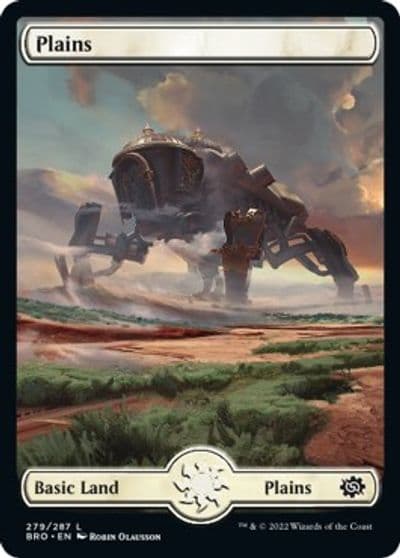 Plains 279 Full Art The Brothers' War Magic card