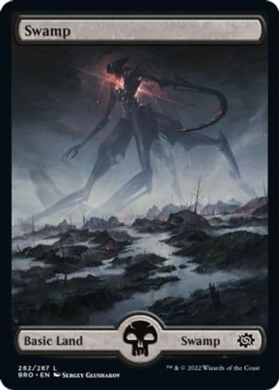 Swamp 282 Full Art The Brothers' War Magic card