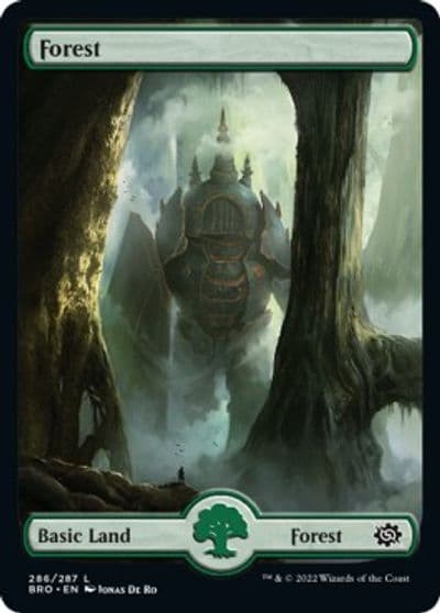 Forest 286 Full Art The Brothers' War Magic card